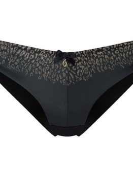 Panache Black Odette Animal Brief 