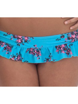 Plavky CK Beach Bloom Skirted Brief 
