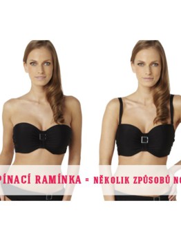 Plavky Panache Anya Black bandeau 