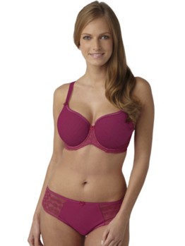 Panache Cari cranberry podprsenka