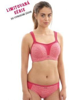 Panache Sport Pink Marl sportovní podprsenka