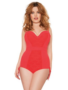 Plavky CK Siren Suit Coral