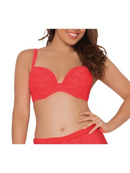 Plavky CK Siren Plunge Coral 