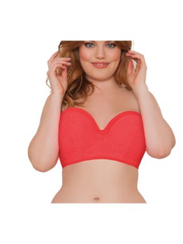 Plavky CK Siren Bandeau Coral 