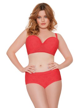 Plavky CK Siren Bandeau Coral