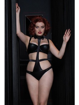 Scantilly Tuxedo bodysuit black 