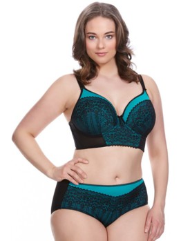 Elomi Bijou longline Teal