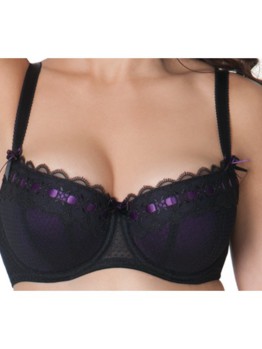 Curvy Kate Tease Black-Plum 