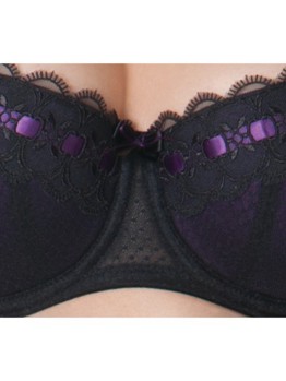 Curvy Kate Tease Black-Plum 