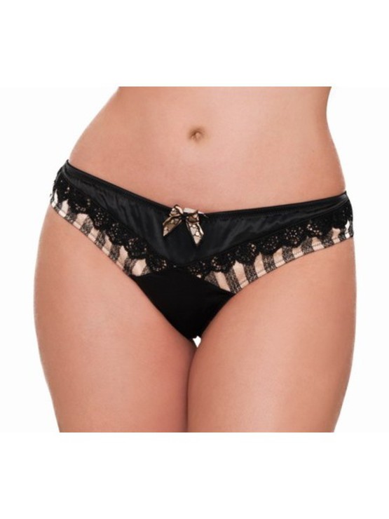 Curvy Kate Entice black-gold tanga 