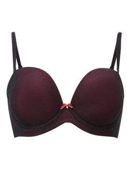 Cleo Neve Strapless Black-Magenta