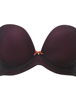 Cleo Neve Strapless Black-Magenta