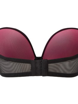 Cleo Neve Strapless Black-Magenta