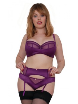 Scantilly Peek A Boo violet podprsenka
