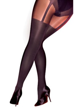 PP Curves Suspender Tights ARE7 BLK