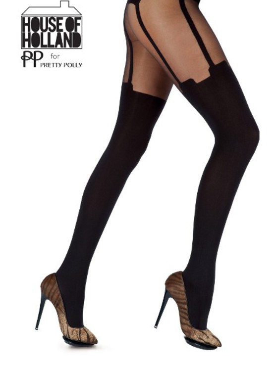 HH Super Suspender Tights AFE5 Black