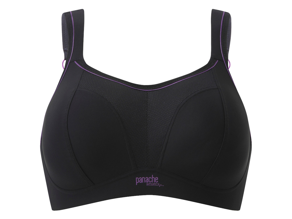 Sportovní podprsenka Non Wired Bra 7341B fialovo/orange - Panache