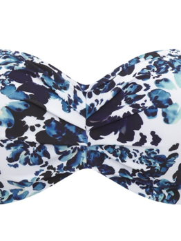 Plavky Panache Florentine Bandeau Blue Floral