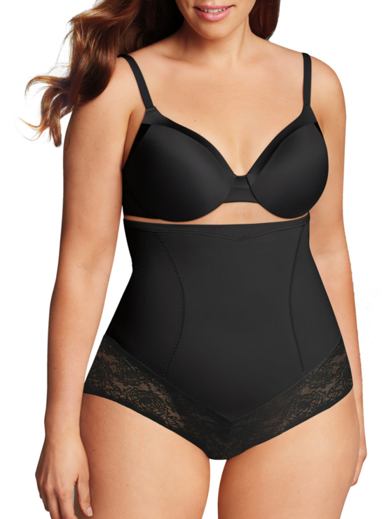 Maidenform vysoké stahovací kalhotky DM1023 black