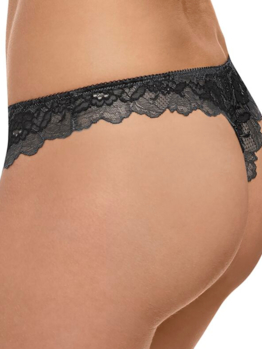 Wacoal Lace Perfection tanga WE135007 Charcoal