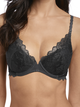 Wacoal Lace Perfection push up WE135003 Charcoal