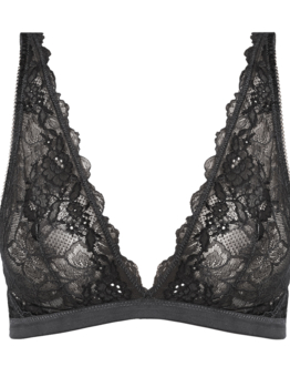 Wacoal Lace Perfection bralette WE135008 Charcoal