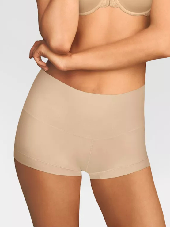 Maidenform Tame Your Tummy Boyshort stahovací kalhotky DM0050 Nude