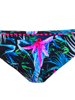 Plavky Freya Jungle Flower ohrn kalhotky AS5846 Black Tropical