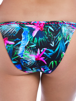 Plavky Freya Jungle Flower bok kalhotky AS5845 Black Tropical