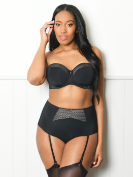 Curvy Kate Deluxe strapless CK1003 Black/Almond
