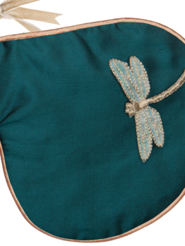 Holistic Silk hedvábná maska na spaní s levandulí Emerald Dragonfly