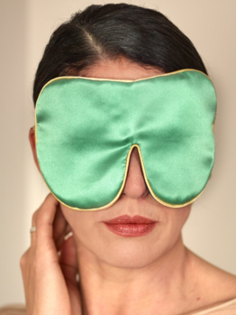 Holistic Silk Pure Silk celo-hedvábná maska na spaní s levandulí Jade