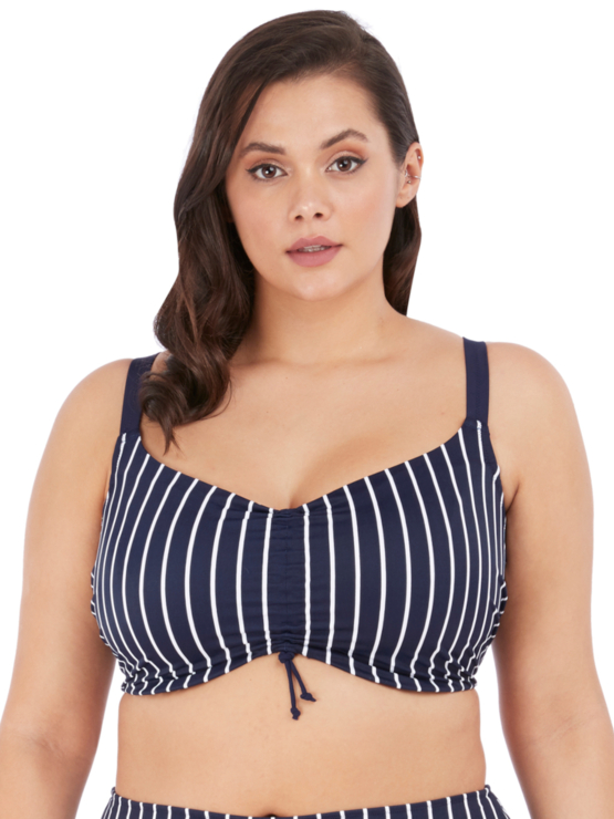 Plavky Elomi Plain Sailing top ES7276 Midnight Stripe