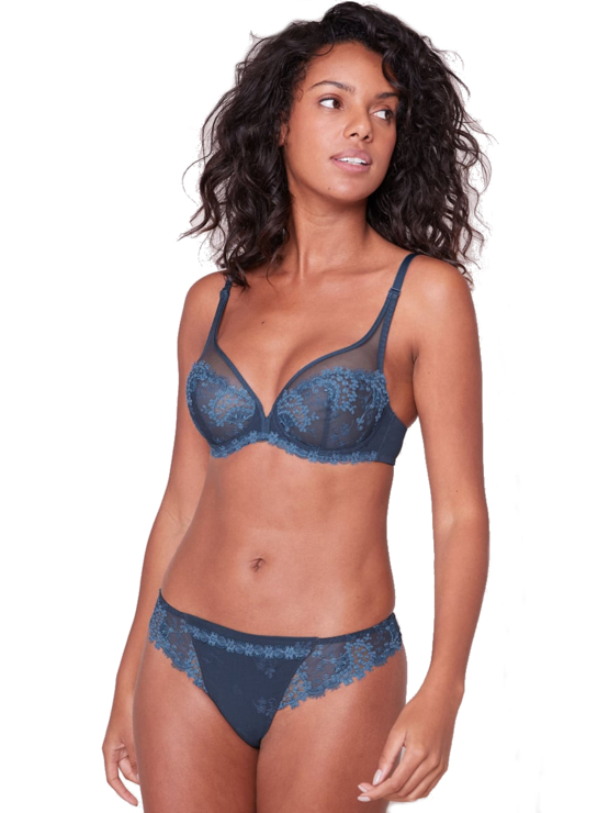 Simone Perele Wish full cup plunge 12B319 Petrol Blue