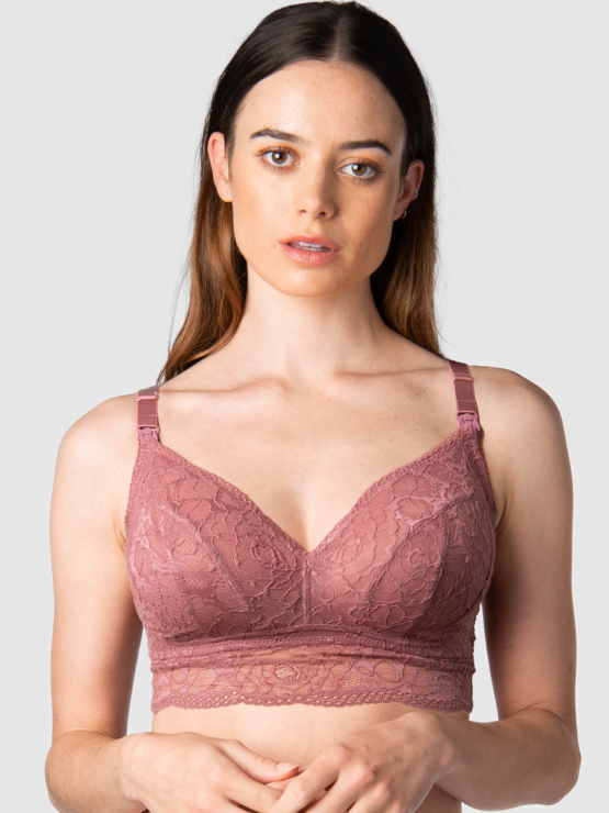 Hotmilk Heroine bralette kojicí Antique Rose