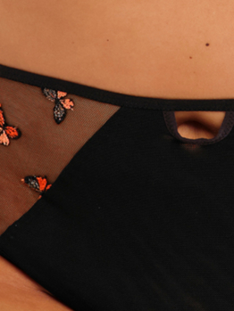 Elomi Sachi tanga EL4357 Black Butterfly