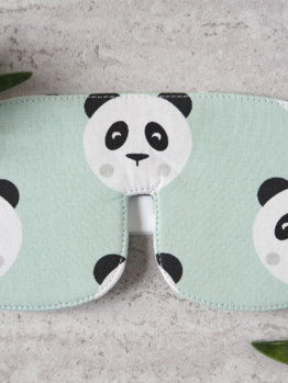 Maska na oči panda modrá