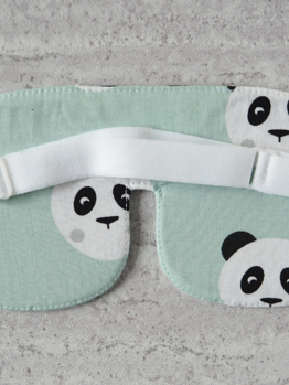 Maska na oči panda modrá