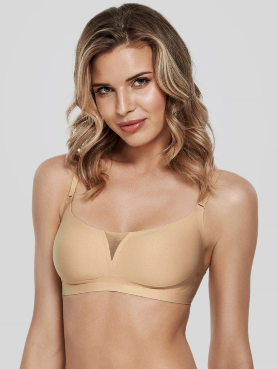 Marc André Seamless Second Skin V bralette W21-1264-TRS-SY Beige