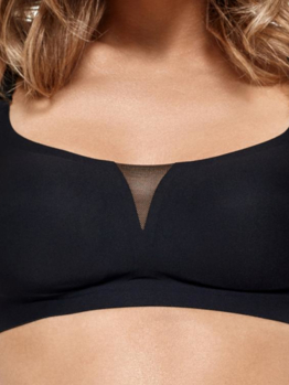 Marc André Seamless Second Skin V bralette W21-1464-TRS-SY Black