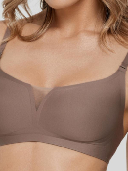 Marc André Seamless Second Skin V bralette W21-1364-TRS-SY Brown