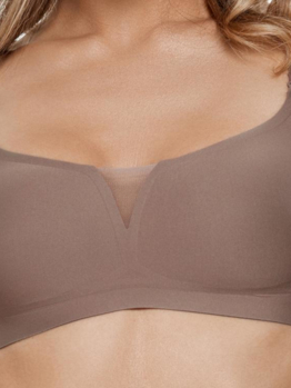 Marc André Seamless Second Skin V bralette W21-1364-TRS-SY Brown