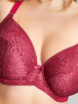 Sculptresse Estel plunge 9686 Berry