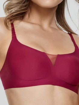 Marc André Seamless Second Skin V bralette W23-1464-TRS-SY Red
