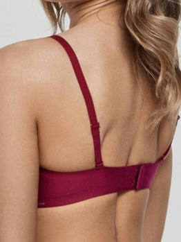 Marc André Seamless Second Skin V bralette W23-1464-TRS-SY Red