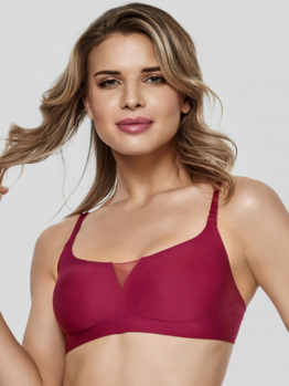 Marc André Seamless Second Skin V bralette W23-1464-TRS-SY Red