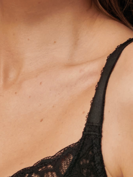 Wacoal Raffine plunge WE148001 Black