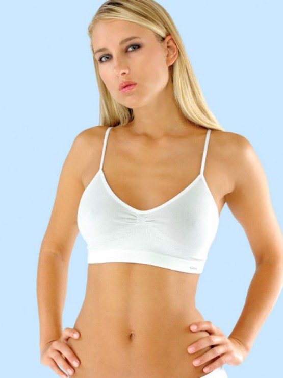 Gina 07001 podprsenka bílá bezešvá