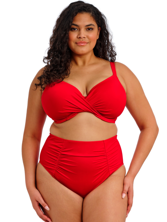 Plavky Elomi Plain Sailing plunge top ES7285 Lava