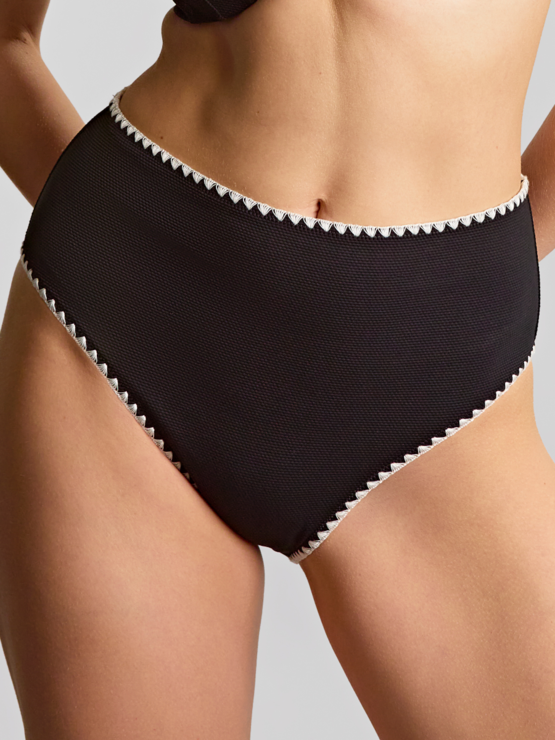 Plavky Panache Aurora V-kalhotky SW2035E Black/White